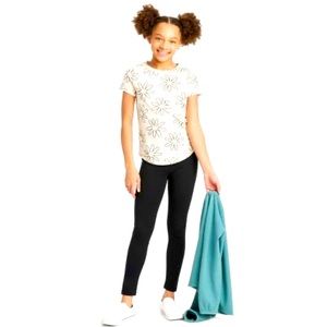 CAT & JACK Girls Size XS 4-5 Black Leggings NWT Athleisure Athletic Yoga